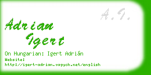 adrian igert business card